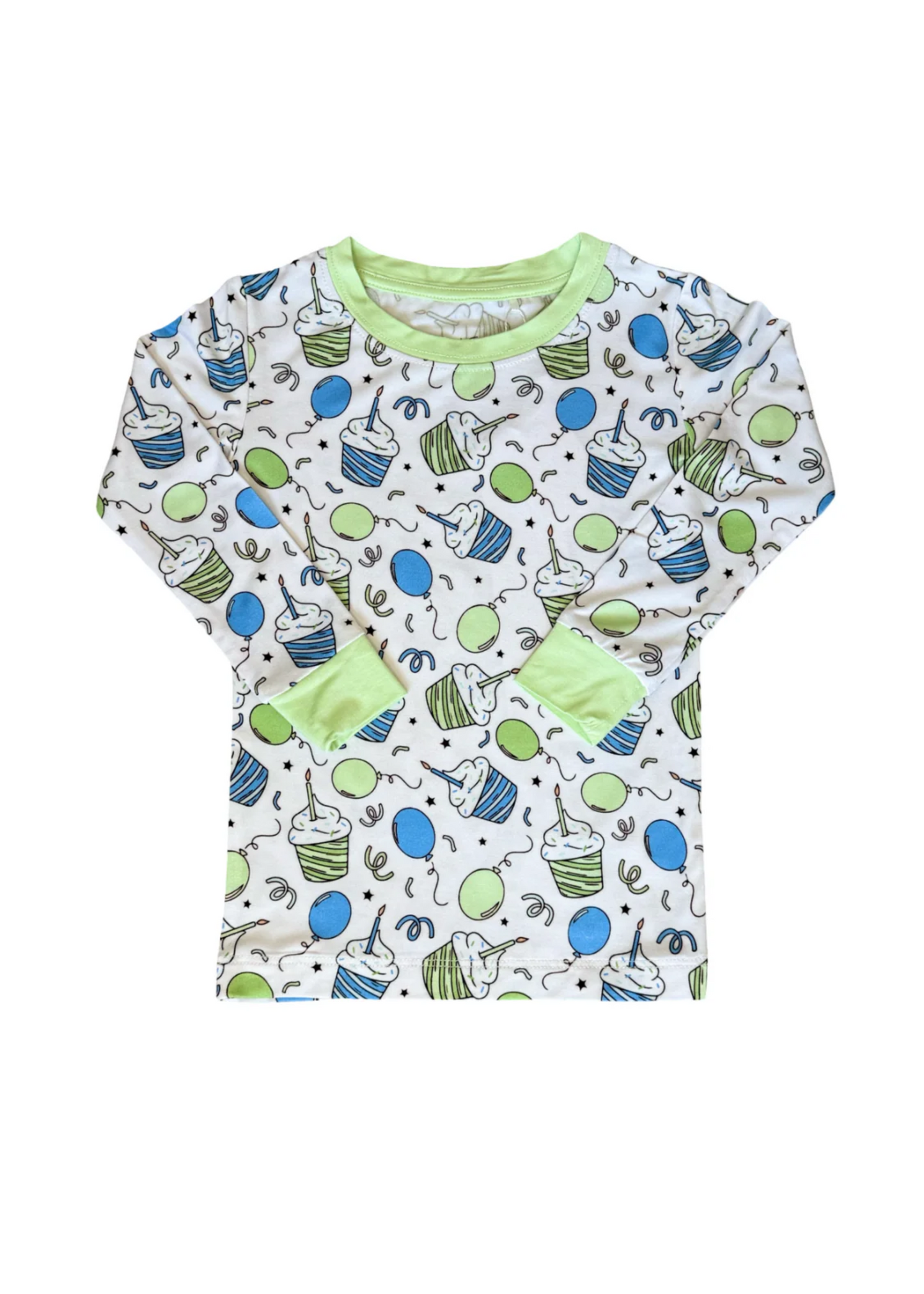 Blue Birthday Pajama Set