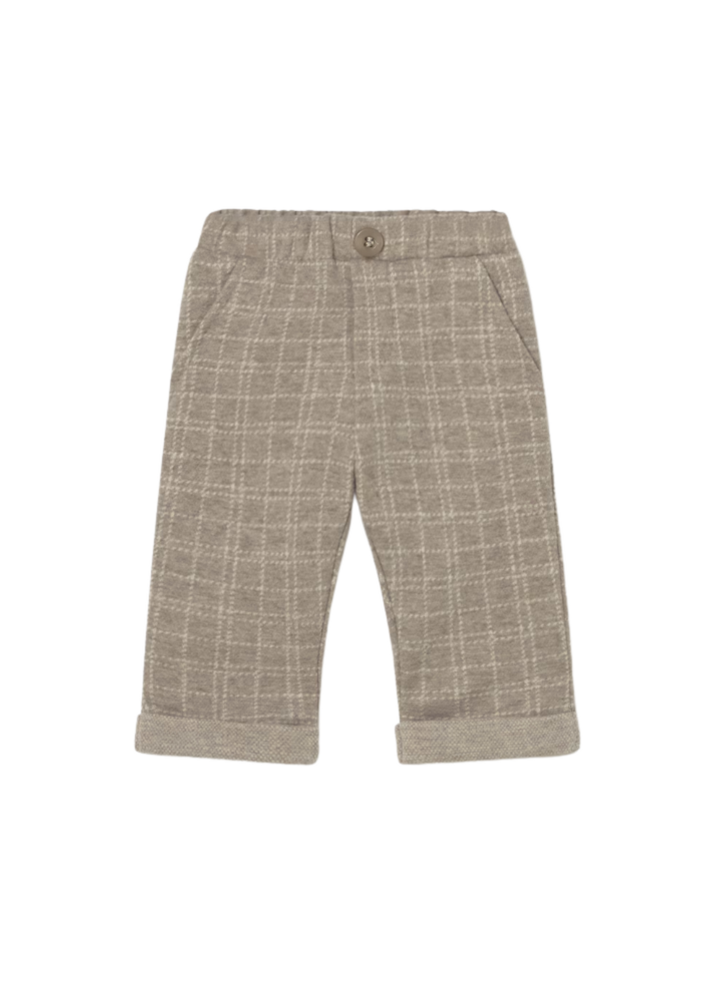 Knit Plaid Pants
