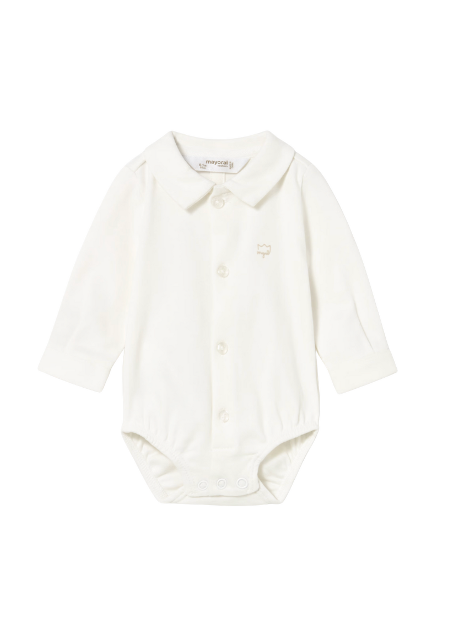 Long Sleeve Collar Shirt Onesie