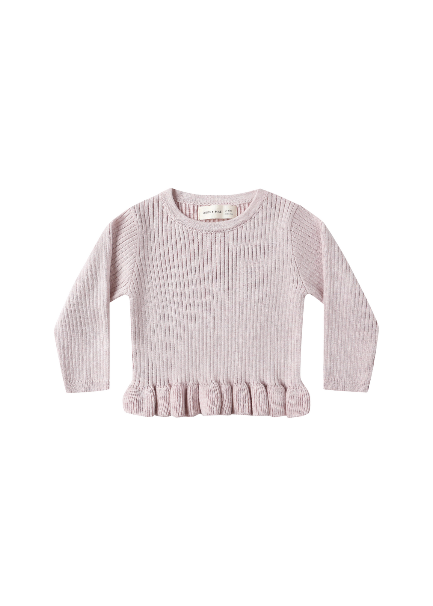 Rib Knit Peplum Top