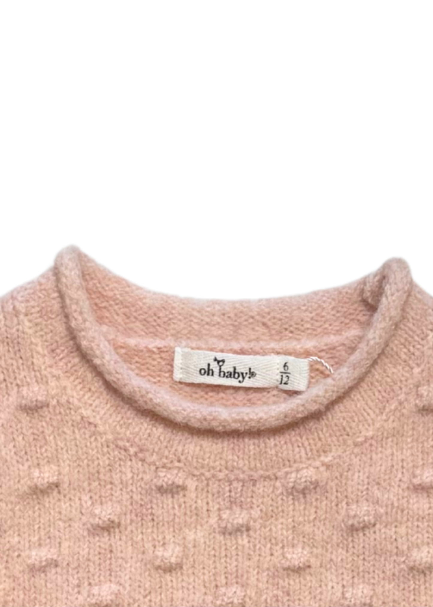 Pink Heather Bobble Sweater