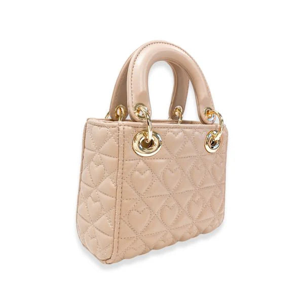 Sand Heart-Quilted Bag