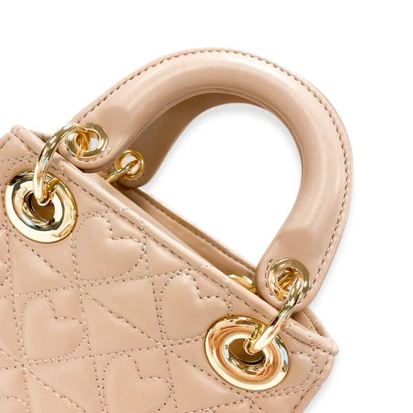 Sand Heart-Quilted Bag