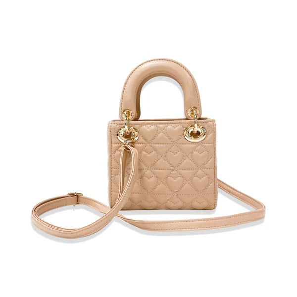 Sand Heart-Quilted Bag
