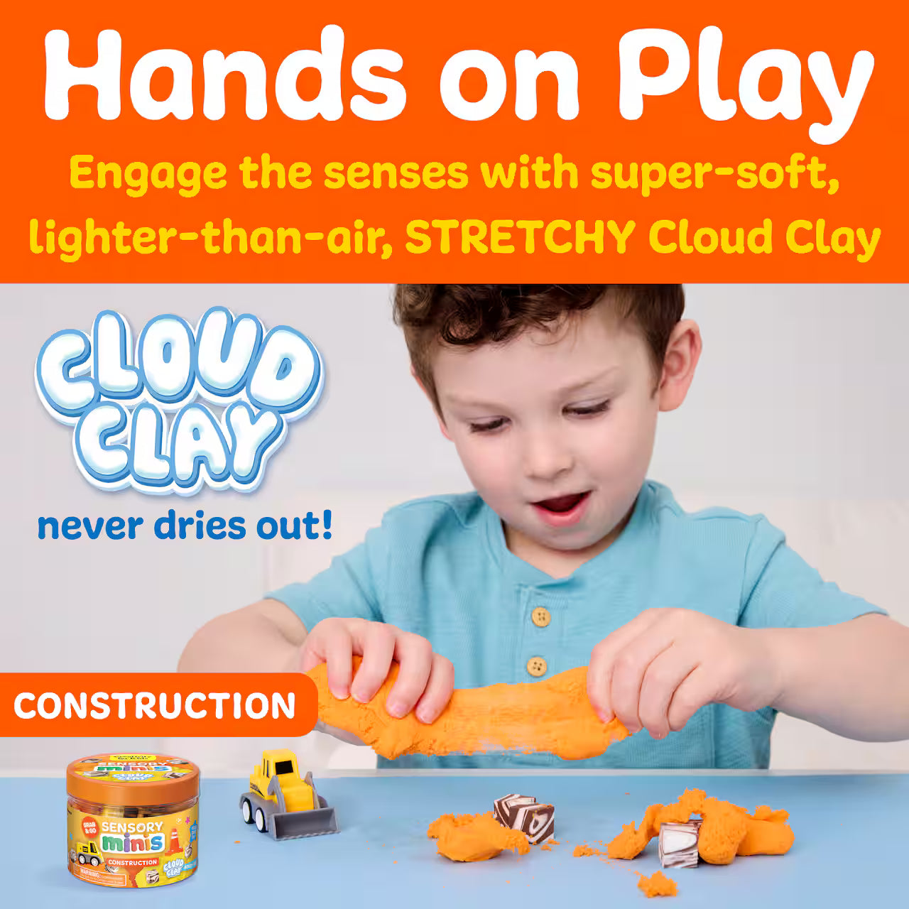 Sensory Mini Cloud Clay Jars