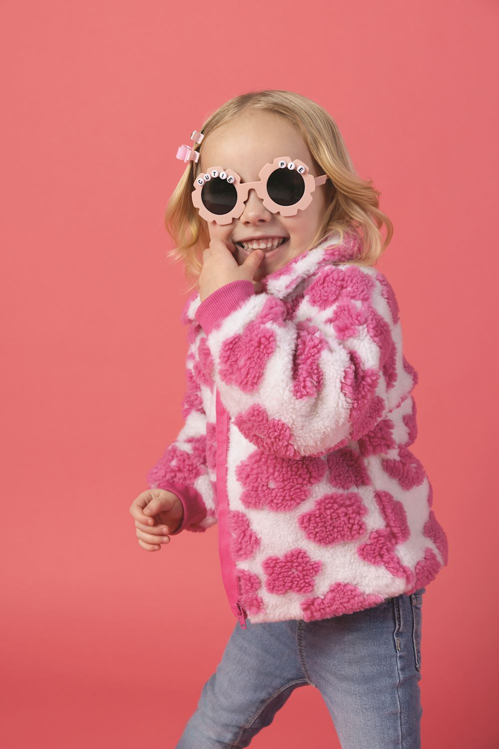 Flower Sherpa Jacket
