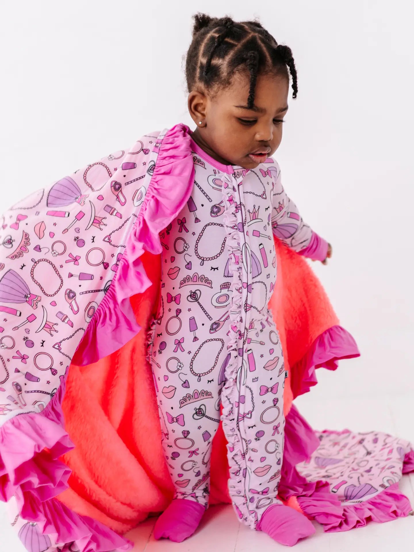 Sleeping Cutie Ruffle Blanket