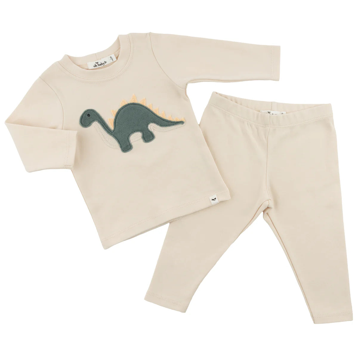Forest Green Dino Two Piece Set