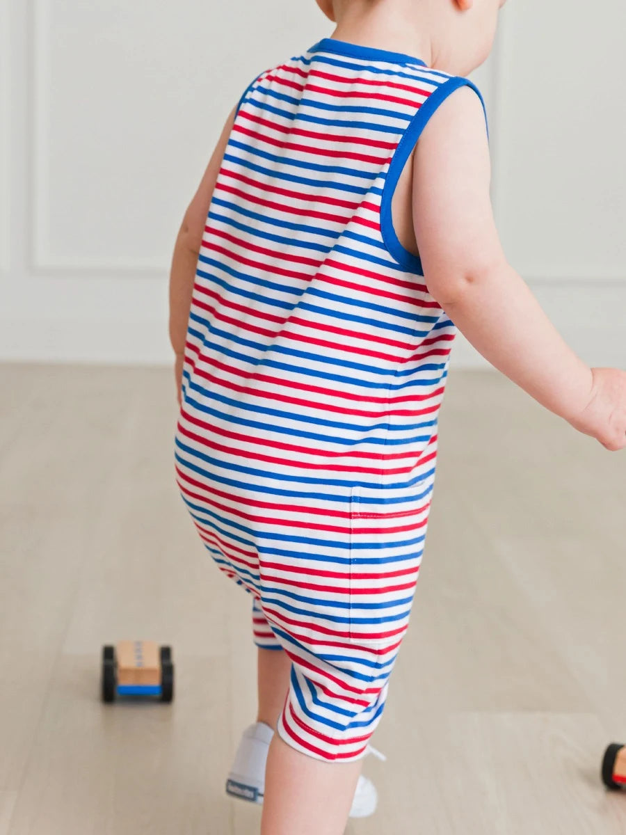 Stripe Pocket Knit Romper