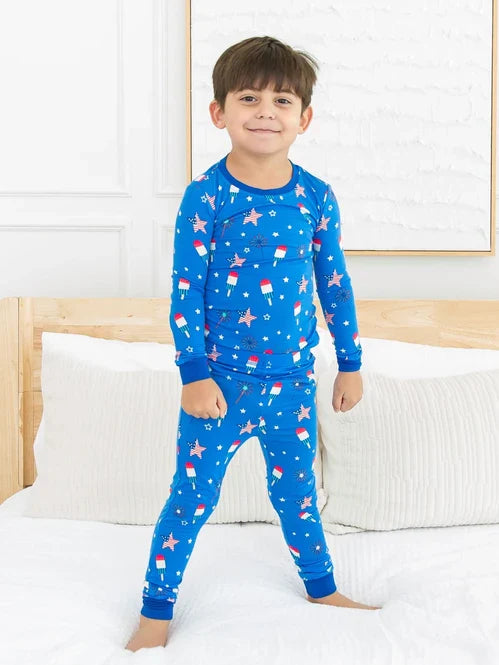 Fireworks Long Sleeve Pajama Set