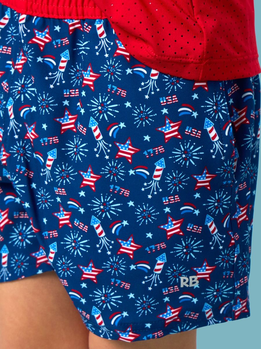 Red, White, & Boom Swim Trunks