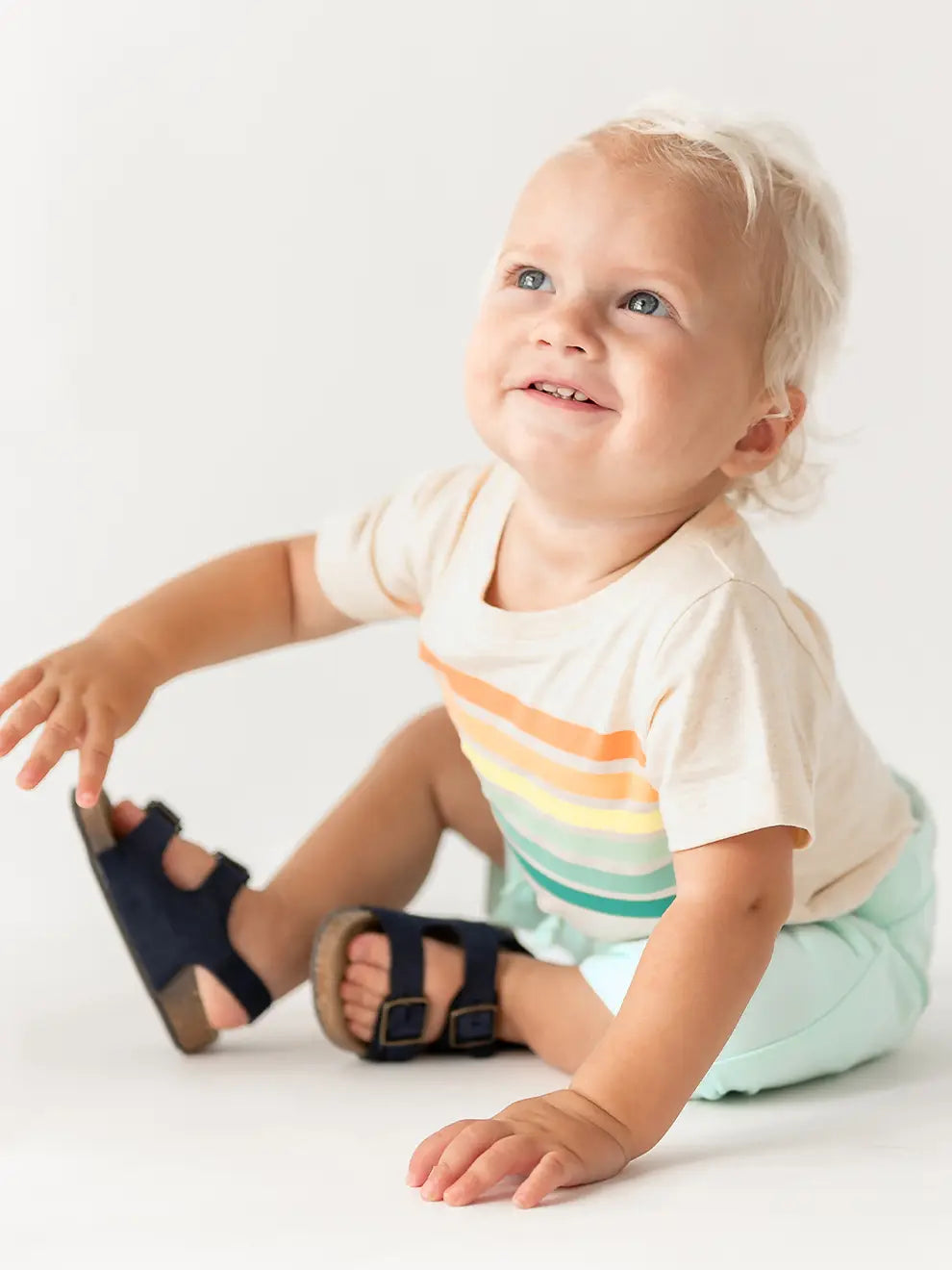 Boys Light Aqua Jogger Shorts