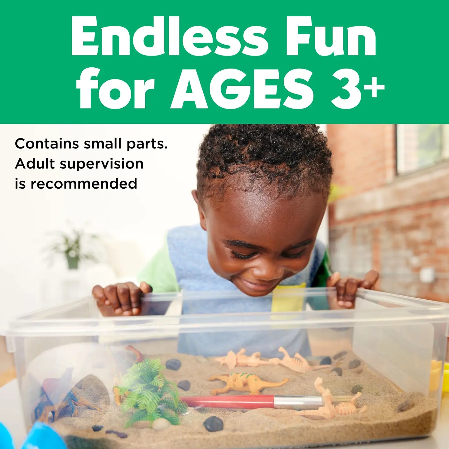 Sensory Bin Dinosaur Dig Activity Bin For Kids
