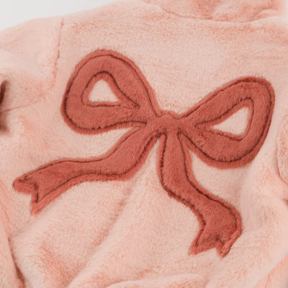 Coquette Bows Faux Fur Jacket