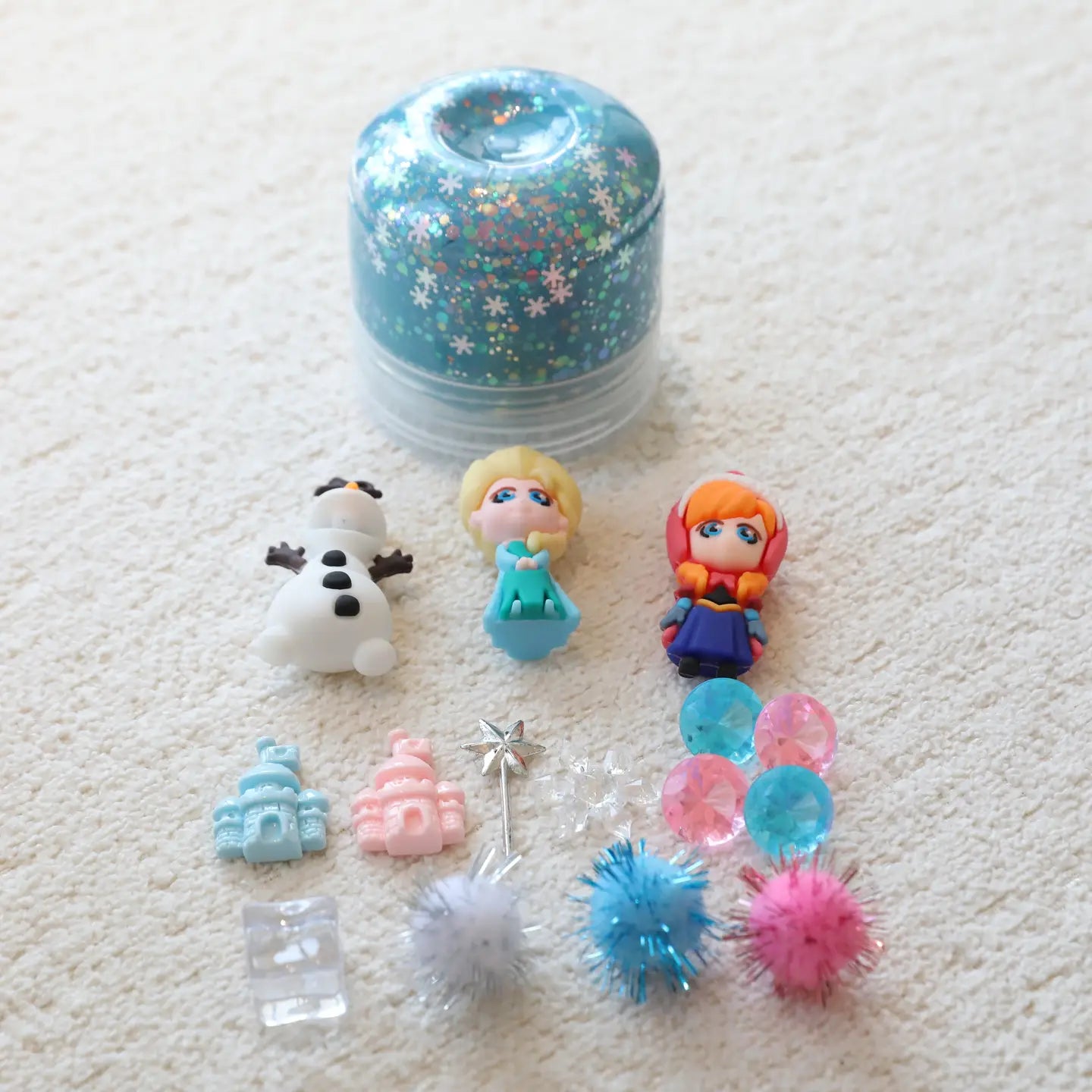 Snow Princess Play Dough Jar