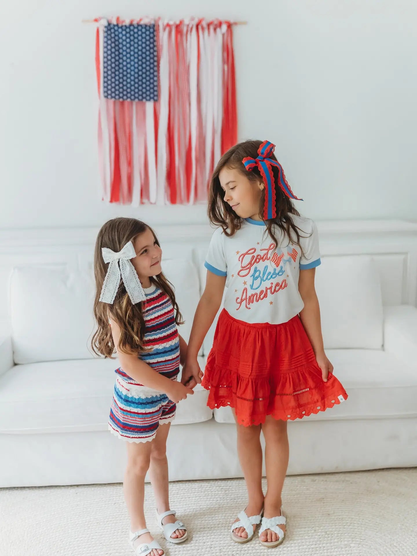 Patriotic Stripe Knit Set