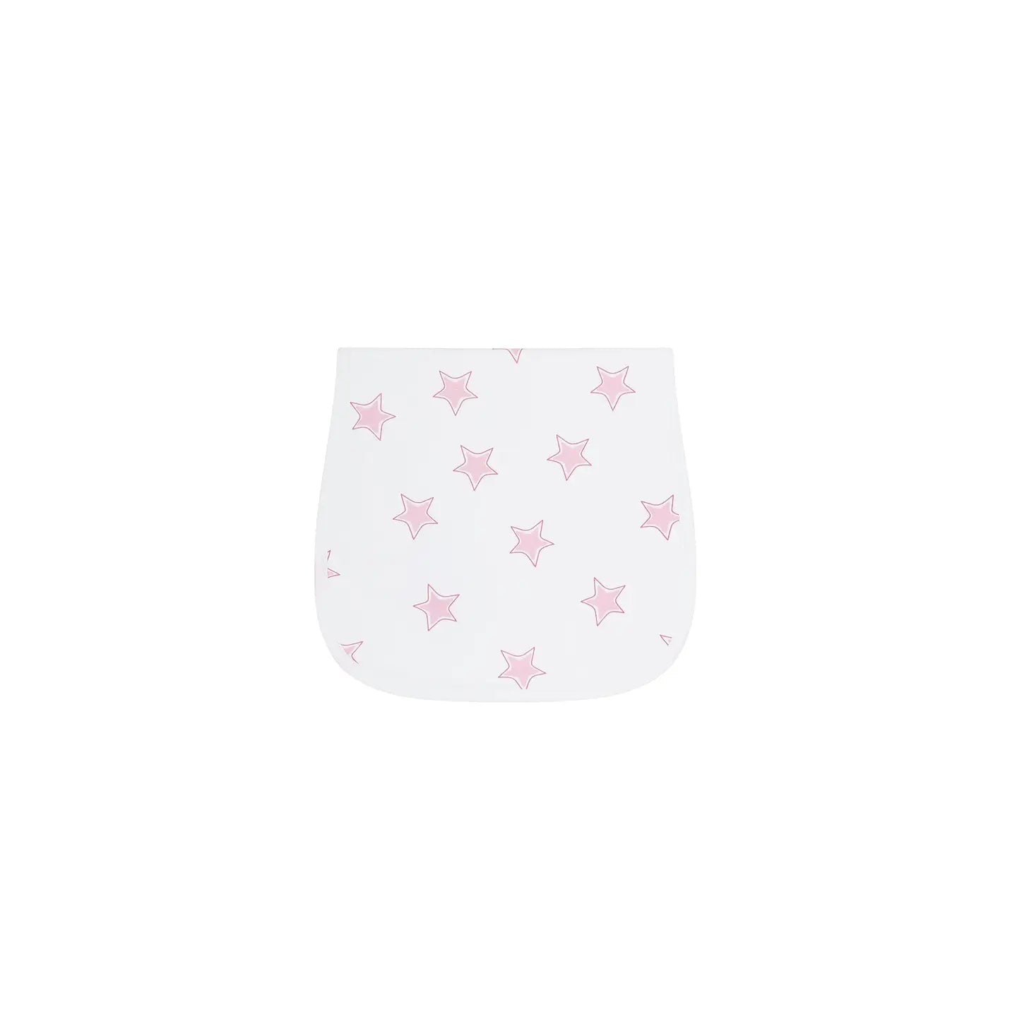 Pink Stars Print Burp Cloth