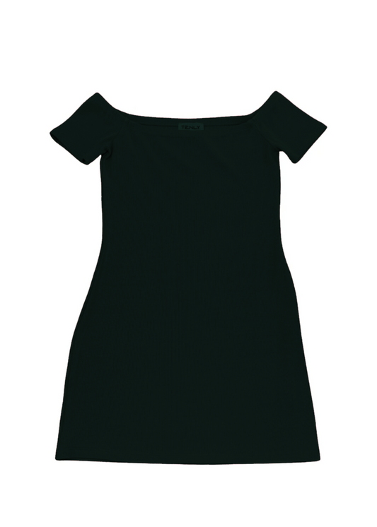 Ribbed Off the Shoulder Dress