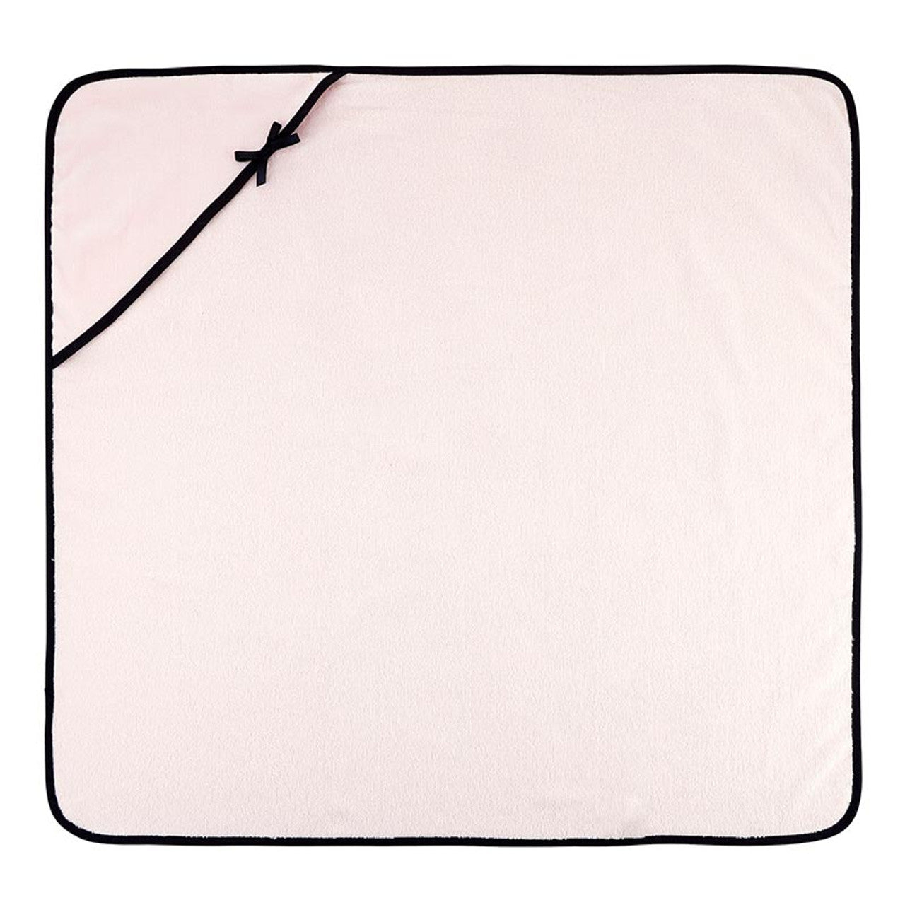 Pink Hooded Baby Bath Towel with Bow