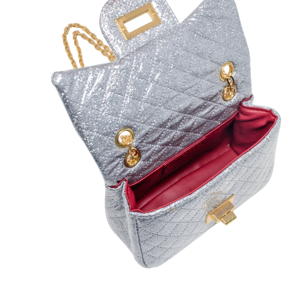 Classic Quilted Sparkle Rainbow Crossbody