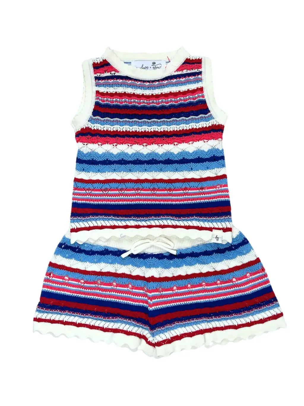 Patriotic Stripe Knit Set