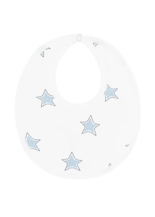 Blue Stars Print Bib