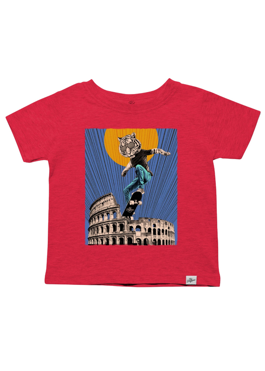 Tiger Skateboarding Graphic Tee
