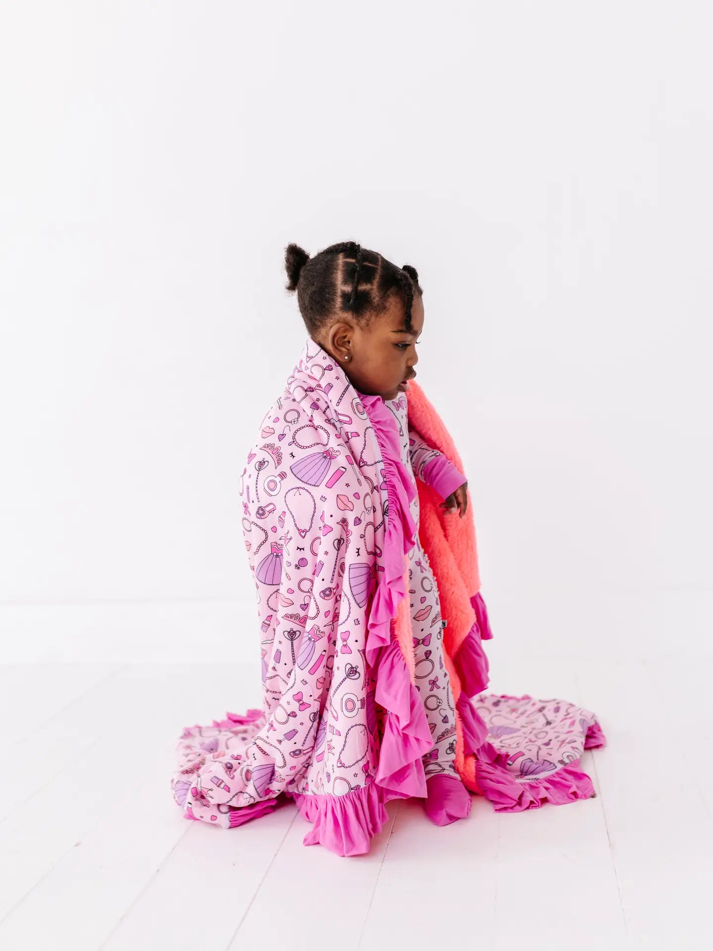 Sleeping Cutie Ruffle Blanket