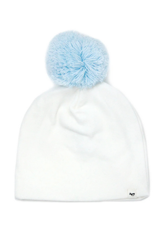 Sky Blue Pom Hat