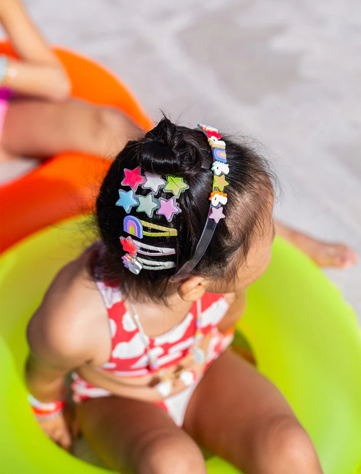 Stars Neon Hair Clips