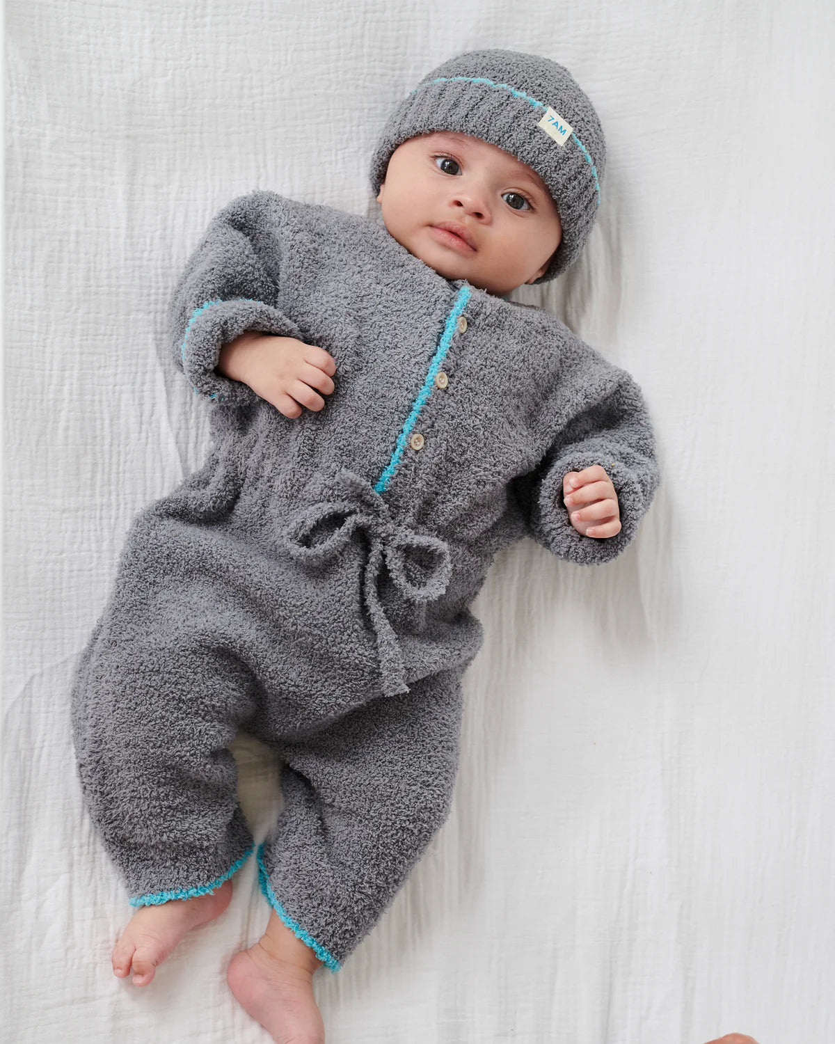 Grey Beanie Fuzzy