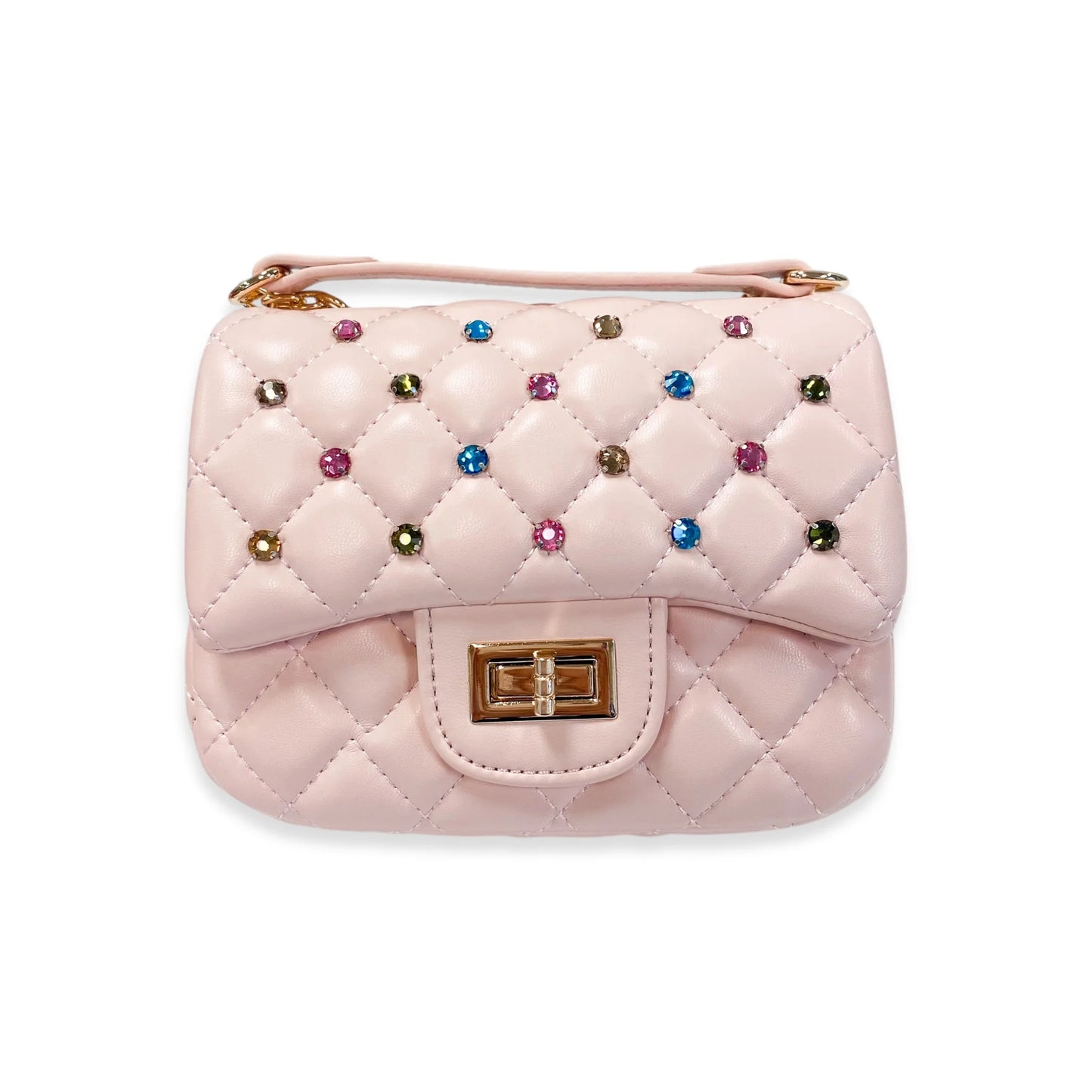 Colorful Gem Quilted Purse