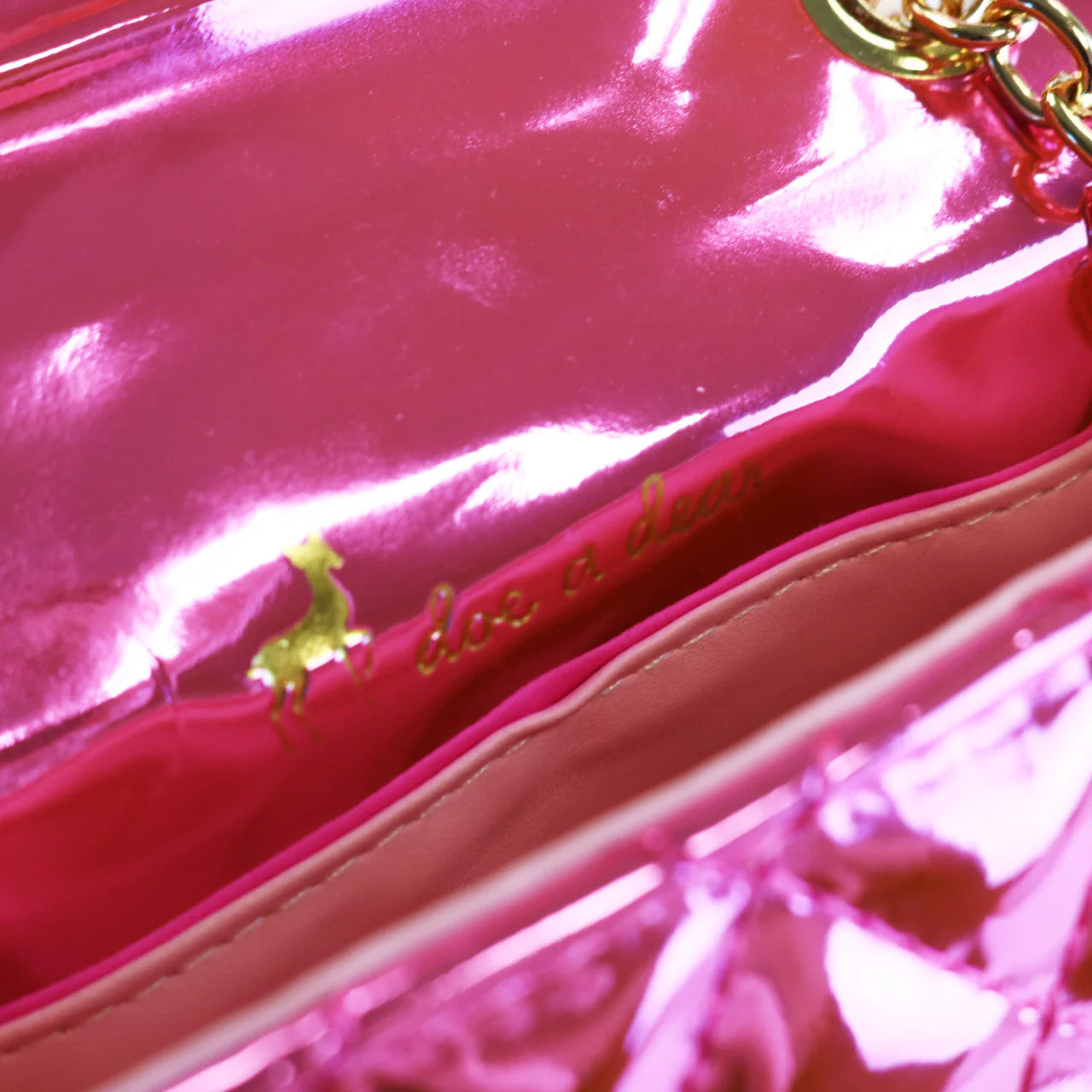 Metallic Crossbody Quilted Purse