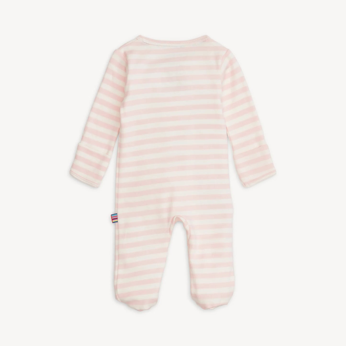 Pink Stripe Organic Footie