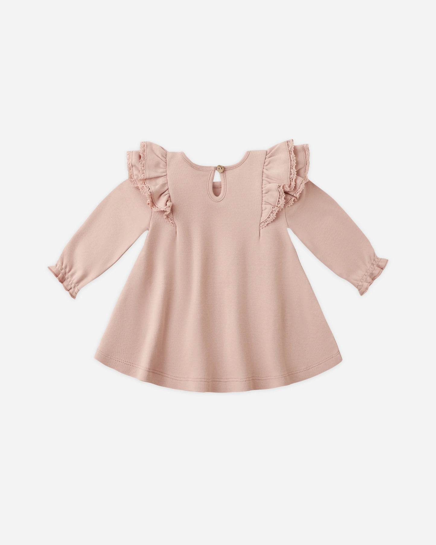 Long Sleeve Flutter Dress