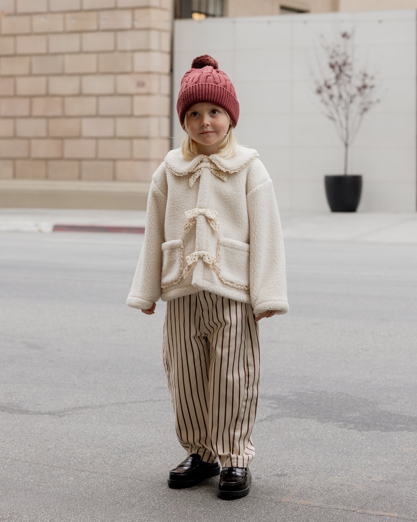 Shearling Collar Coat
