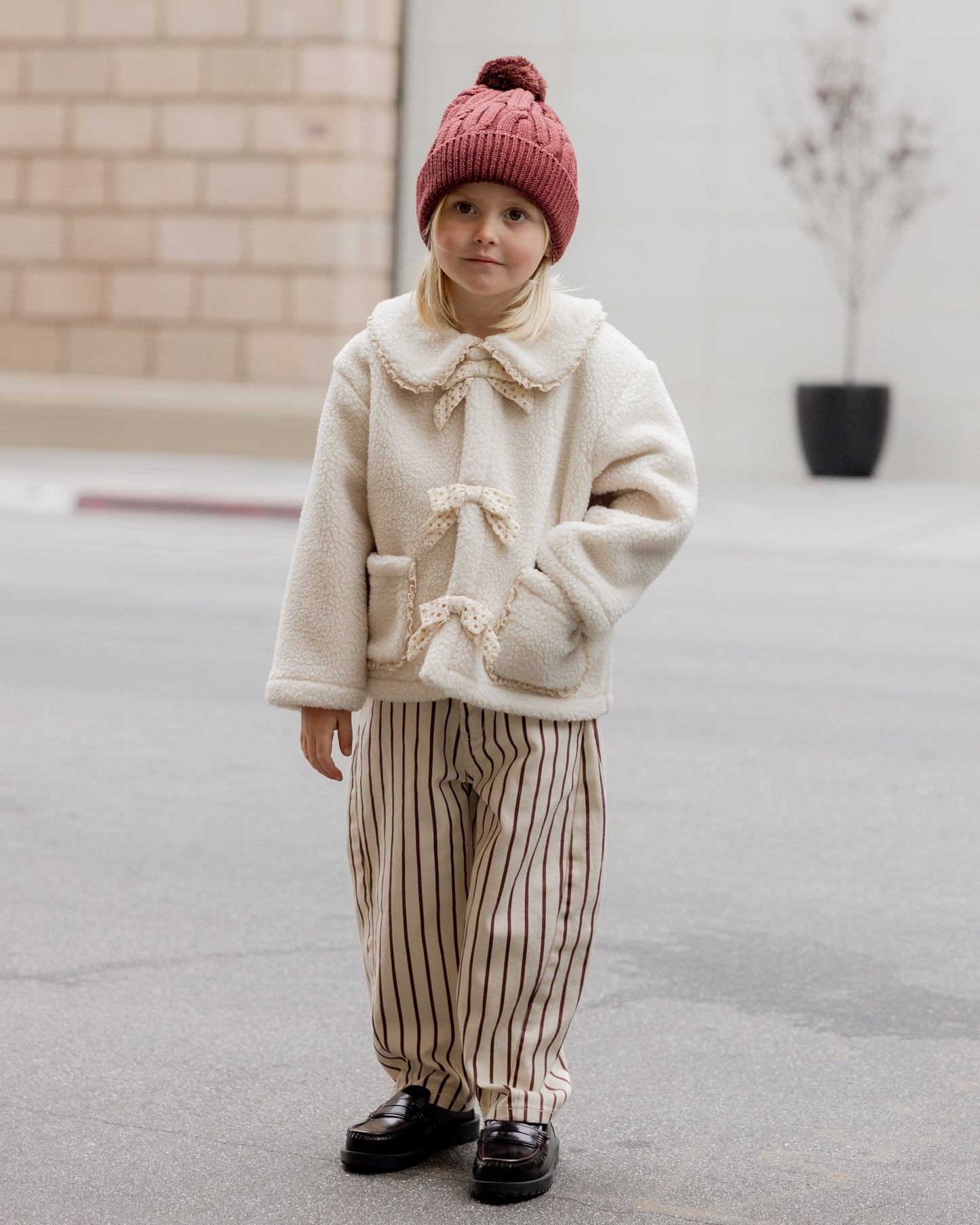 Shearling Collar Coat