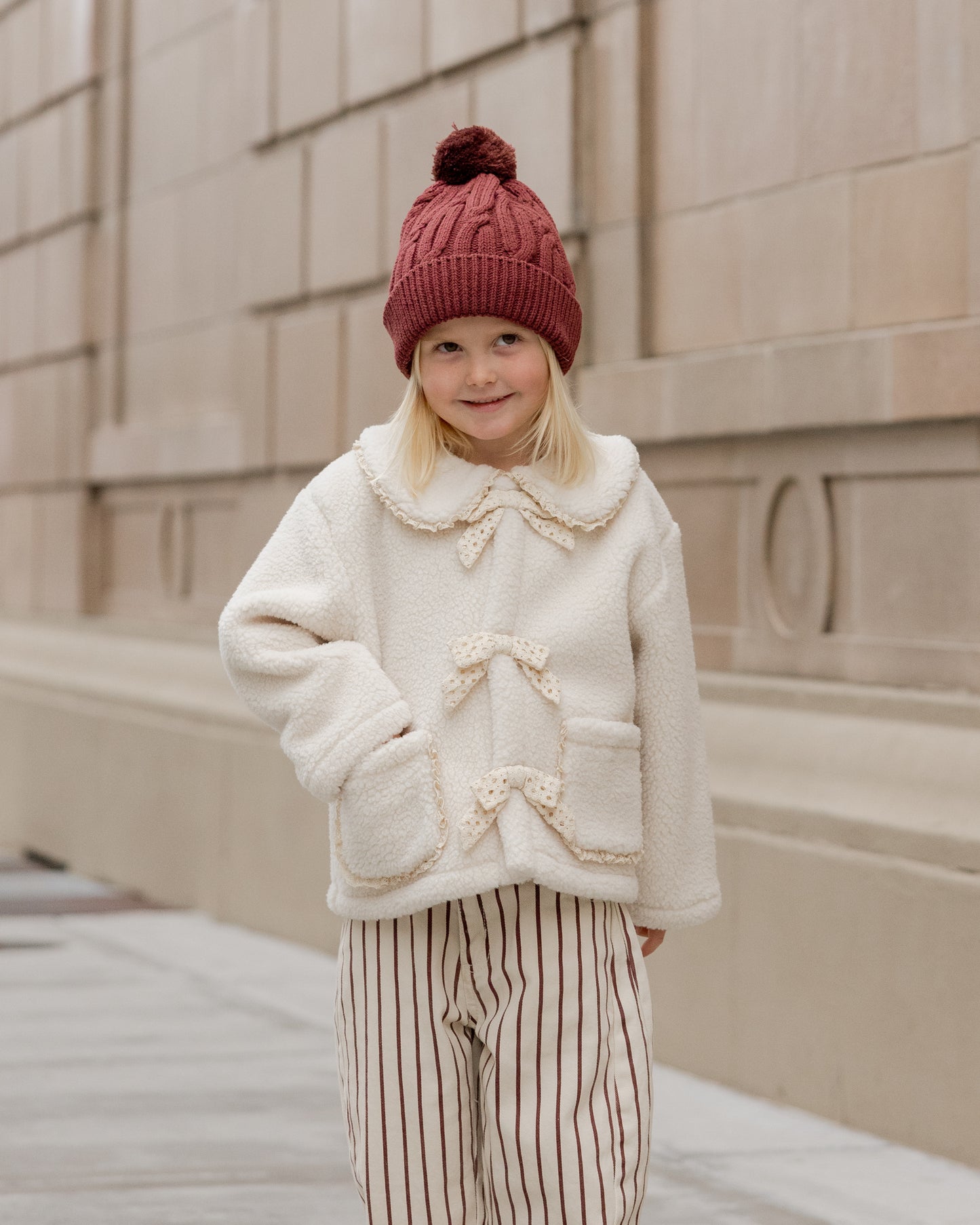 Shearling Collar Coat