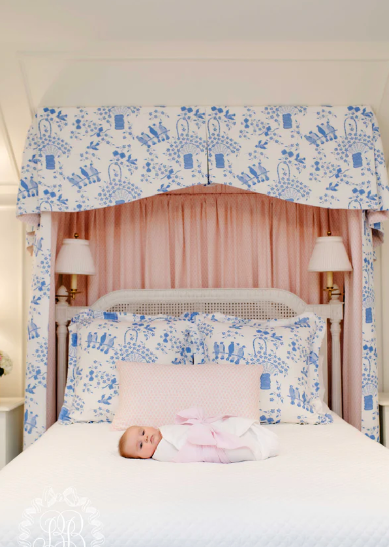 Seersucker Bow Swaddle