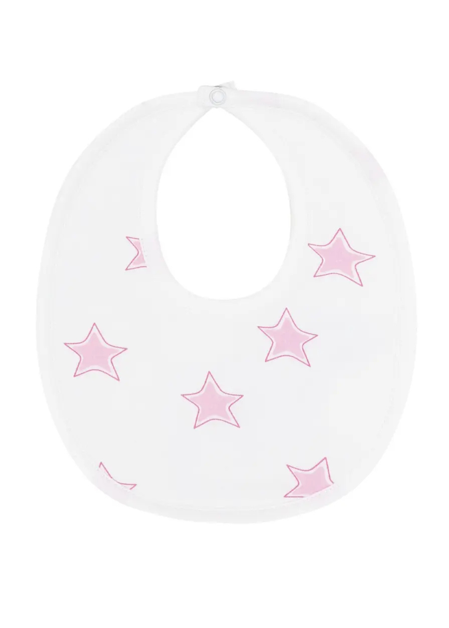 Pink Stars Print Bib