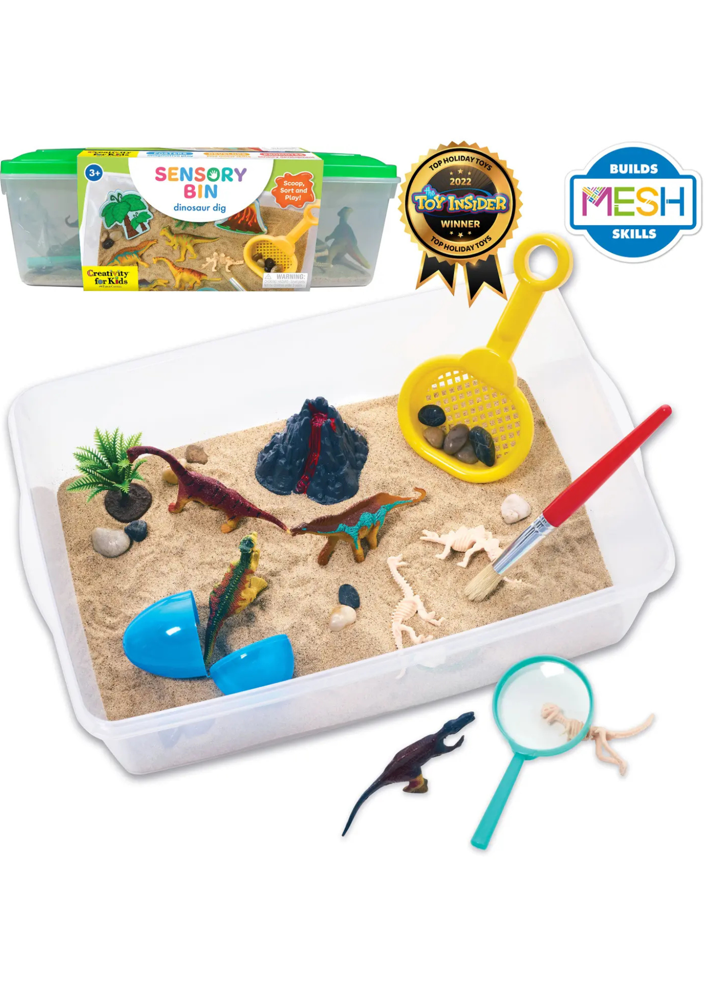 Sensory Bin Dinosaur Dig Activity Bin For Kids