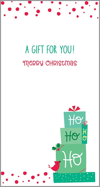 Money Gift Card Holder- Santa with Gifts