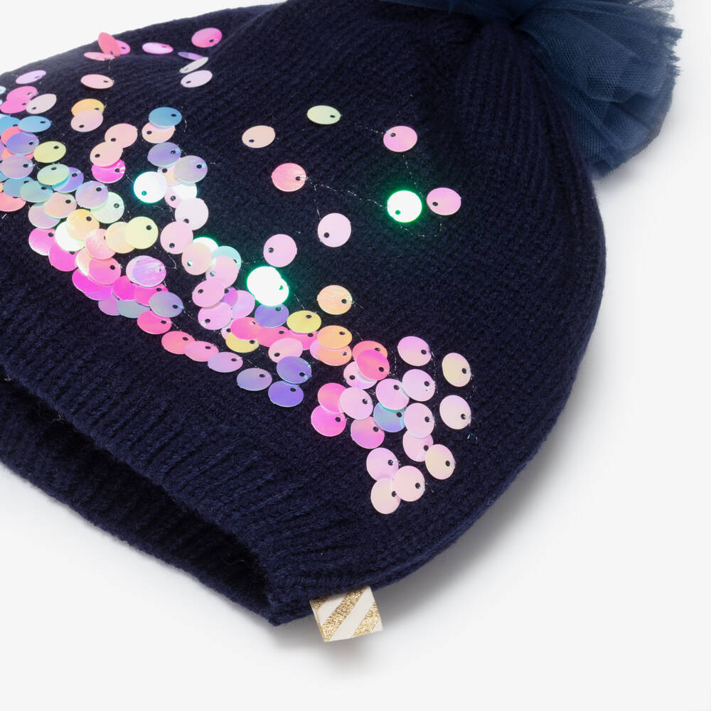 Sequin Tulle Beanie