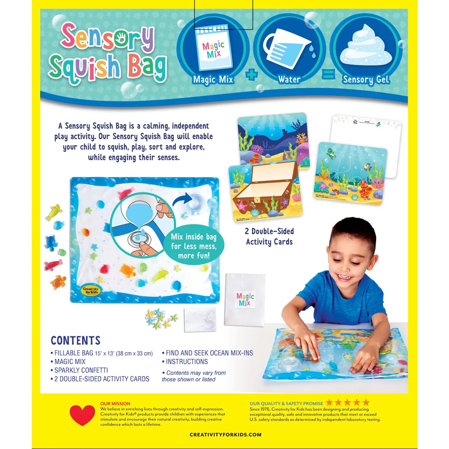 Sensory Squish Bag Ocean Adventure Gel Activity Set