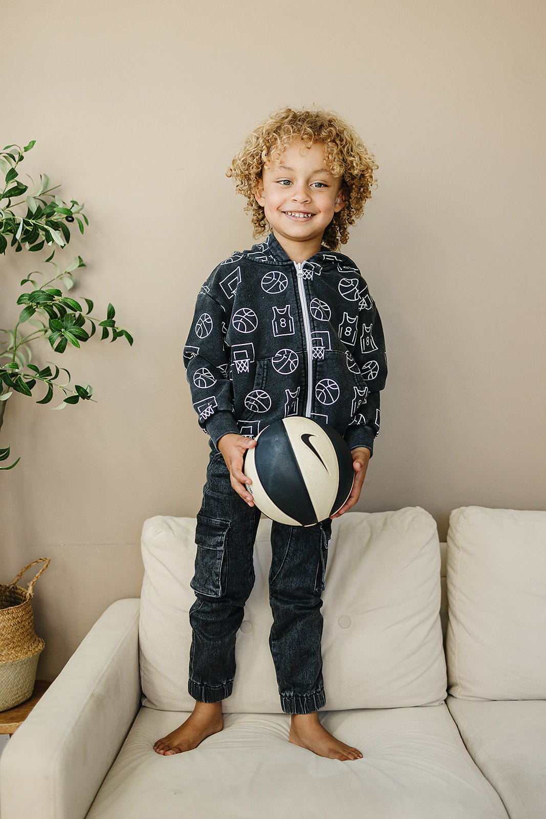 Basketball Cohen Zip Up Hoodie