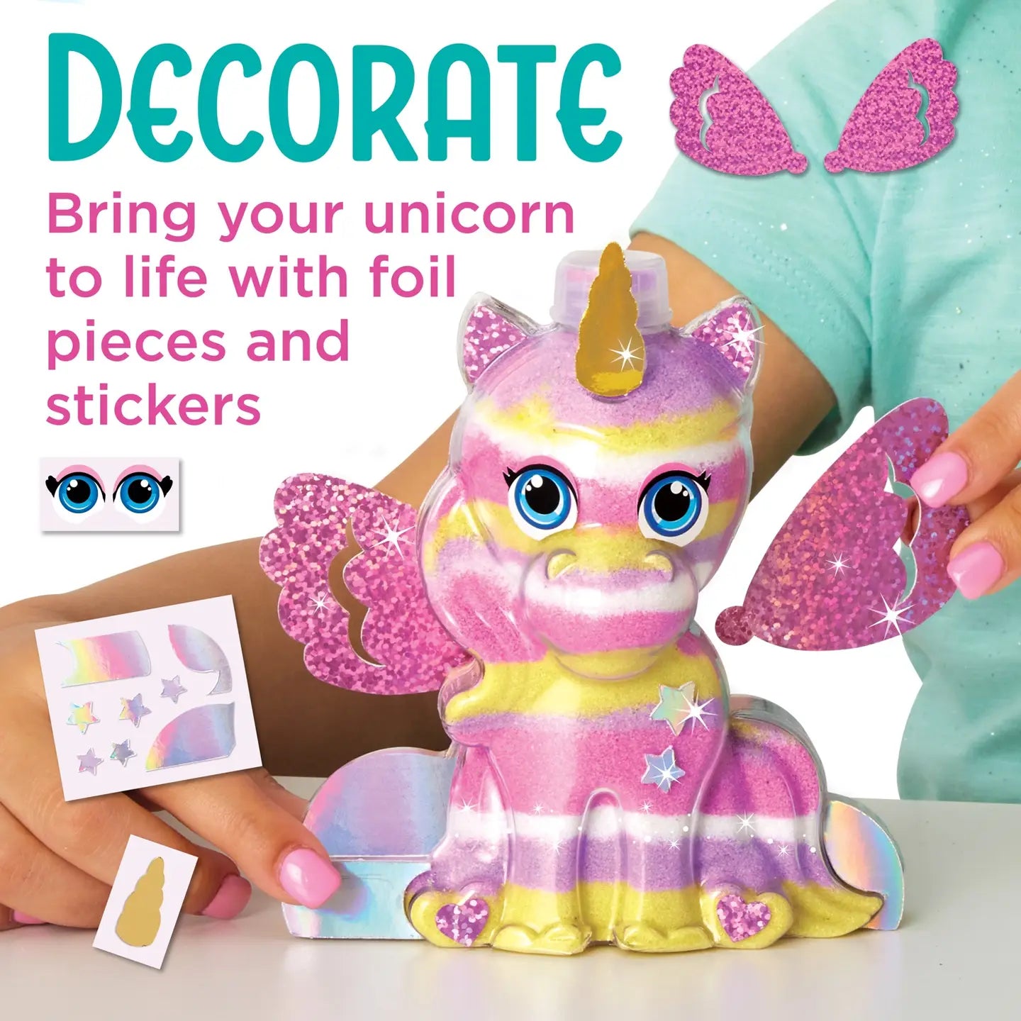 Sparkle Sand Art Unicorn Diy Craft Kit For Kids