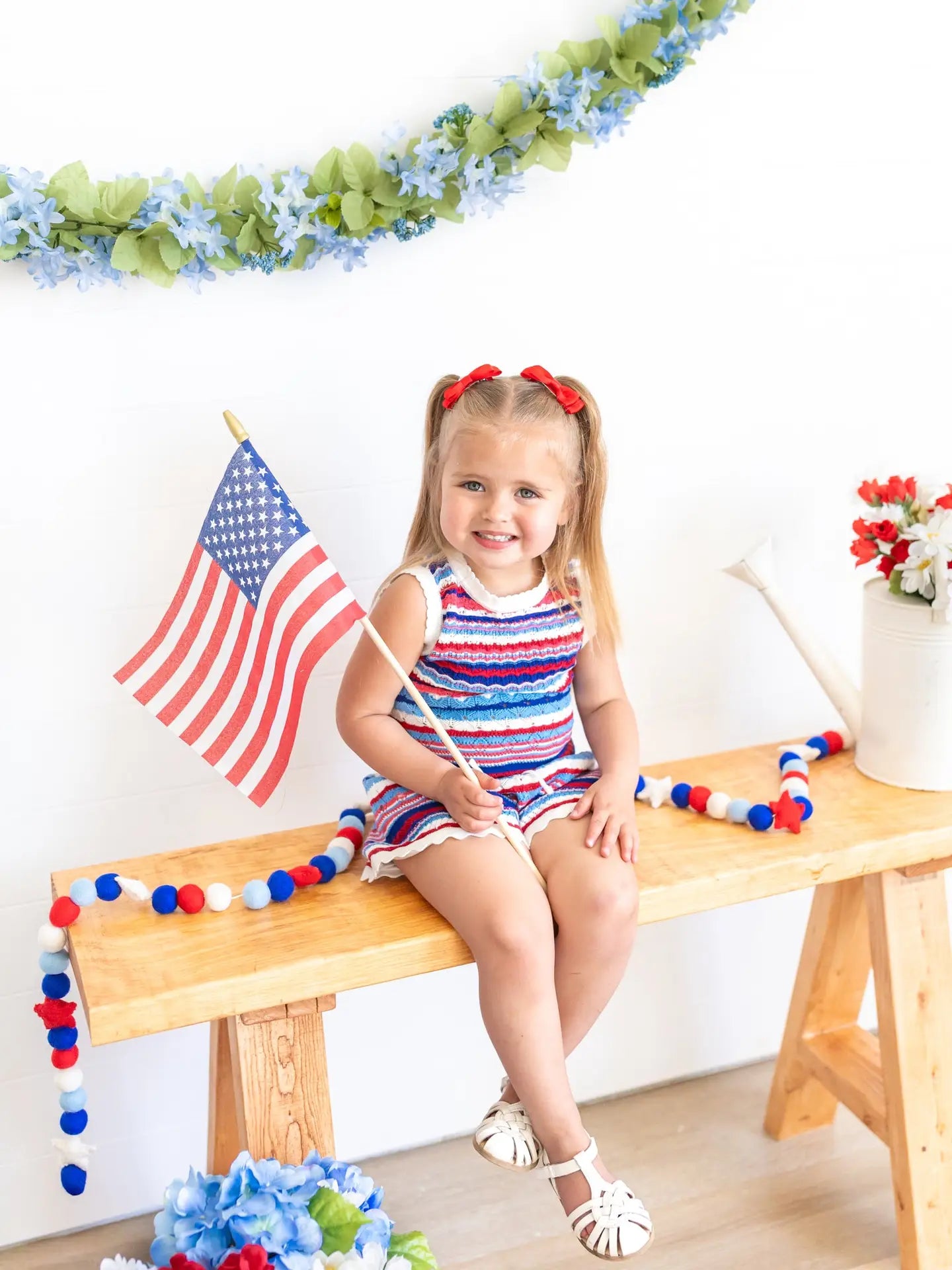 Patriotic Stripe Knit Set
