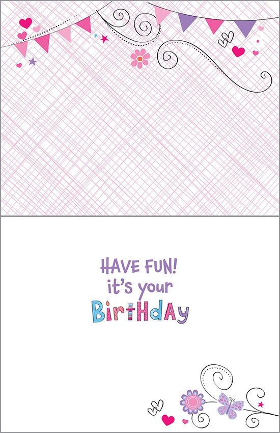 Birthday Card- Pink Birthday Banners