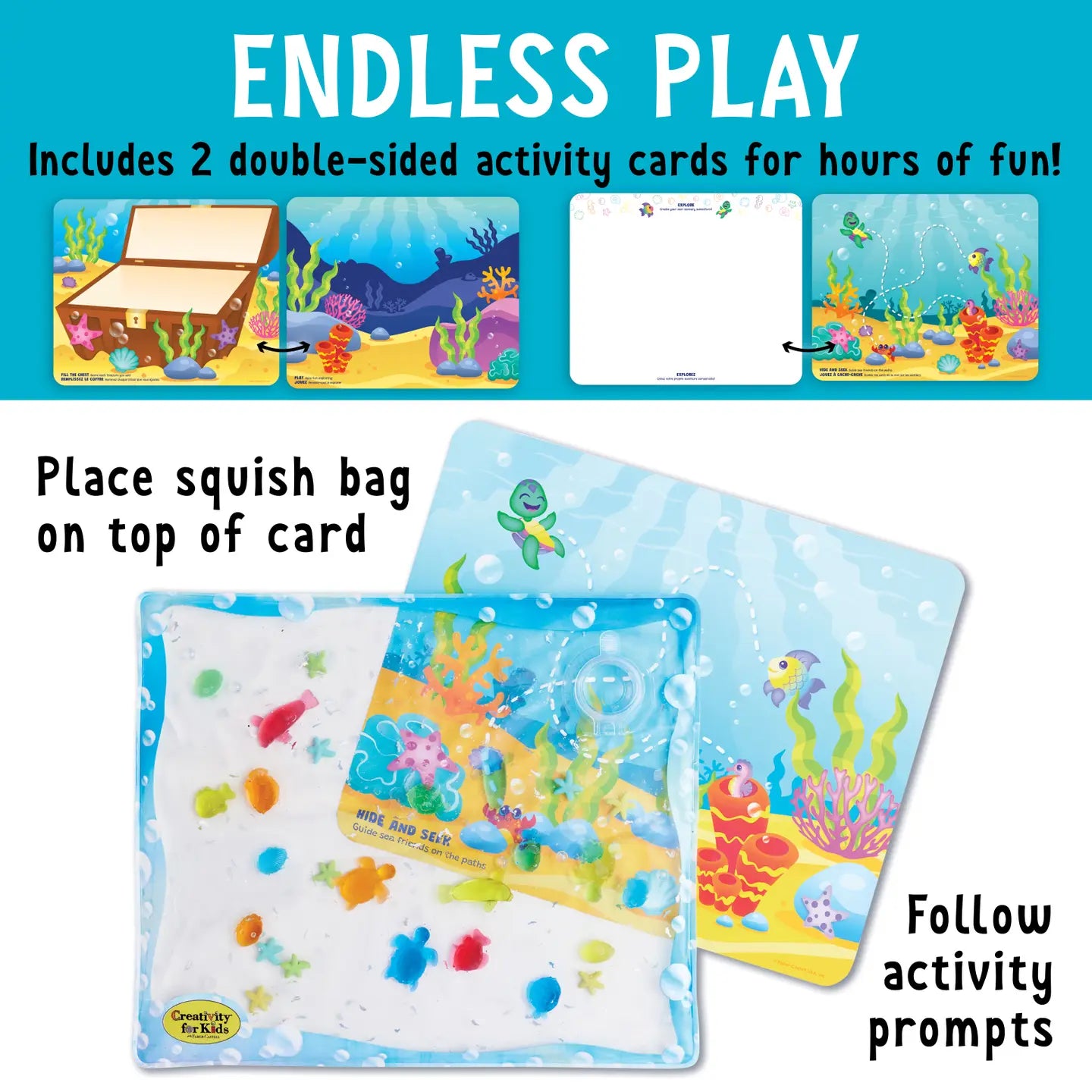 Sensory Squish Bag Ocean Adventure Gel Activity Set