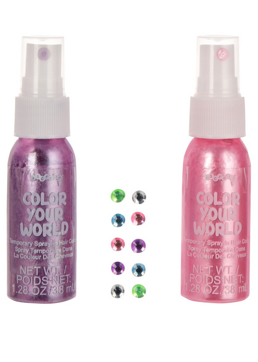 Sparkle Hair Color and Rhinestones
